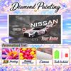 Nissan Nismo 5D DIY Diamond Painting Custom Name Text, Full Drill Rhinestone Mosaic Art Home Gift