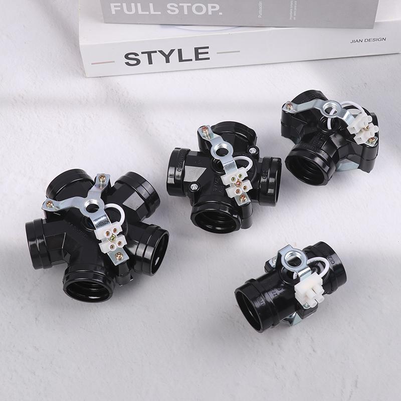 E27 Integrated Lamp Holder 2/3/4/5 Heads Bulb Lamp Socket Vintage Pendant Light Base Fixtures Screw Lamp Holder