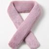 LALA Fur Scarf Petite Purple