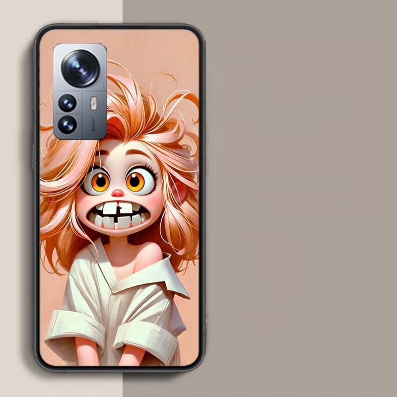 Необычные черты лица Чехол для телефона Для Redmi Note 13 Pro Plus 14 Pro+ 12S 12 11S 11T 11E 11 10S 10 9S 9 Xiaomi Capa TPU