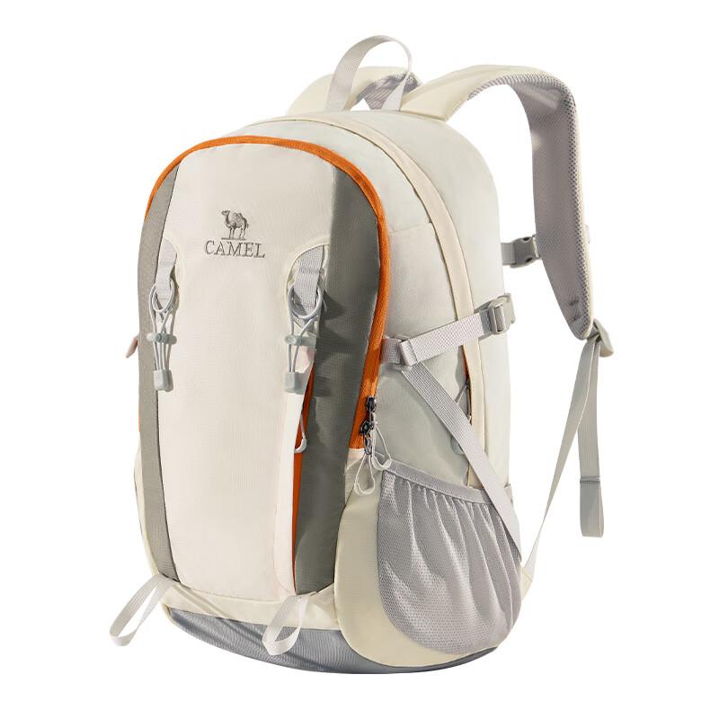 CAMEL Outdoor Hiking Backpack, Trekking Backpack, Water-Resistant Travel Bag, Beige, 23L