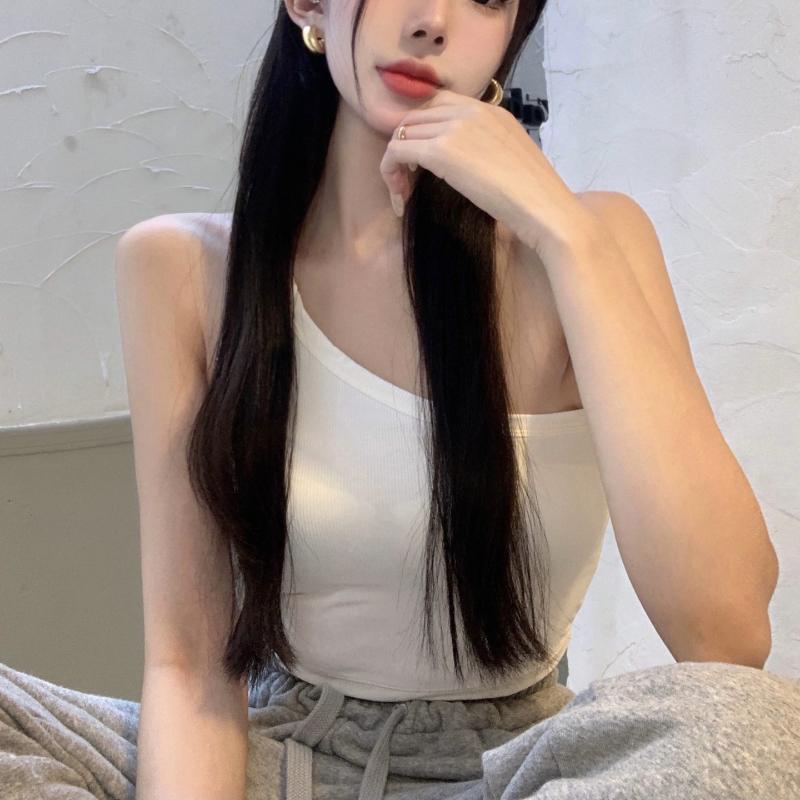 Летний женский топ с диагональными плечами, универсальный топ с открытым пупком, короткий топ