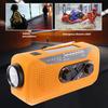 Emergency Solar Radio with LED Flashlight SOS Alarm Compact Design Portable Rechargeable Hand Crank AM/FM Radio