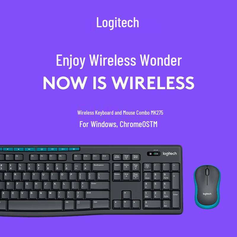 Logitech Беспроводной комплект клавиатуры и мыши MK275