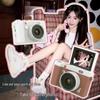 CCD Digital Camera with Dual Lenses - Retro Flip-Phone Style, Perfect for Students and Kids, Connects to Phone.