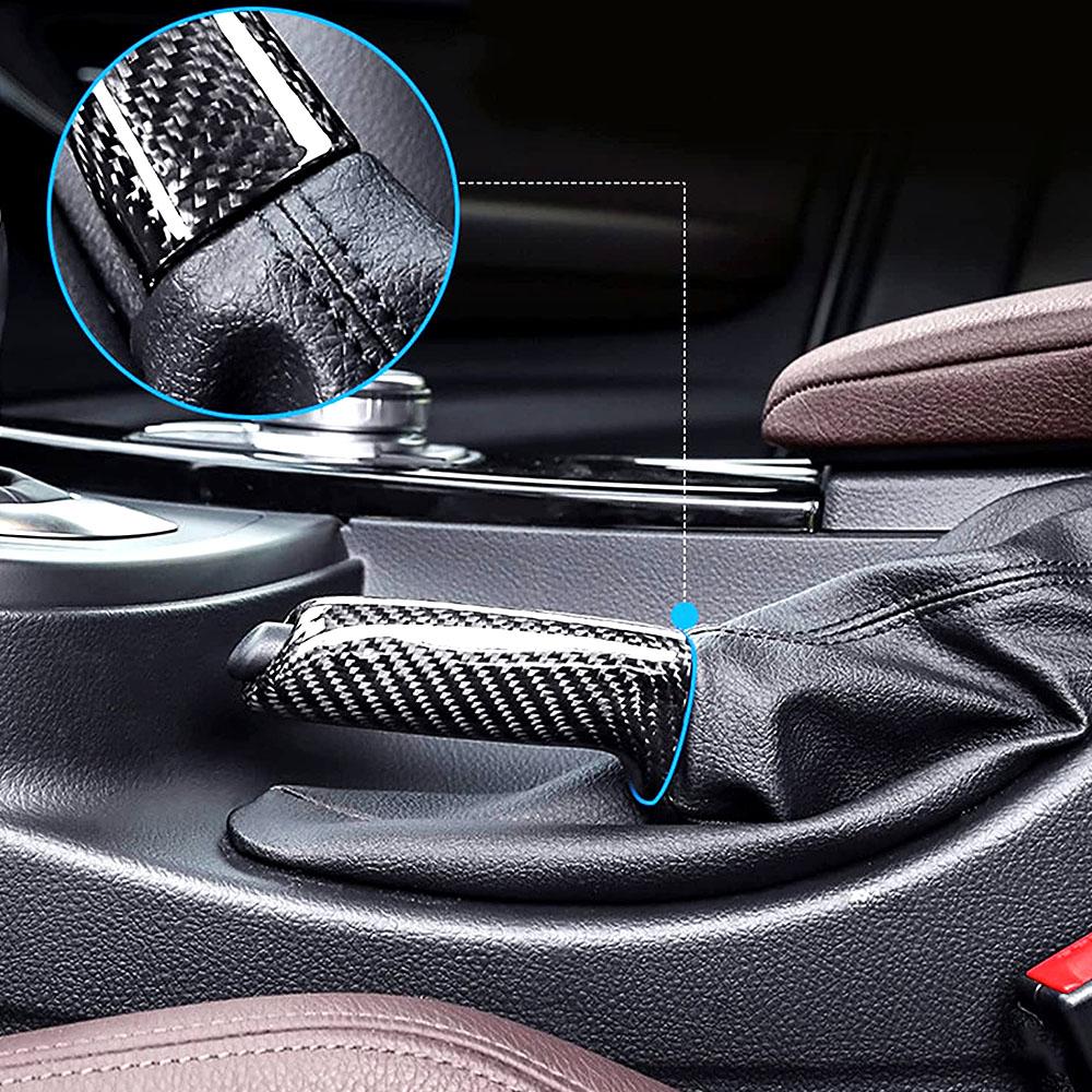 Для BMW E46 E90 E92 F30 F32 F80 Углеродное волокно Ручка тормоза Ручка Обложка Накладка НОВОЕ Высокое качество