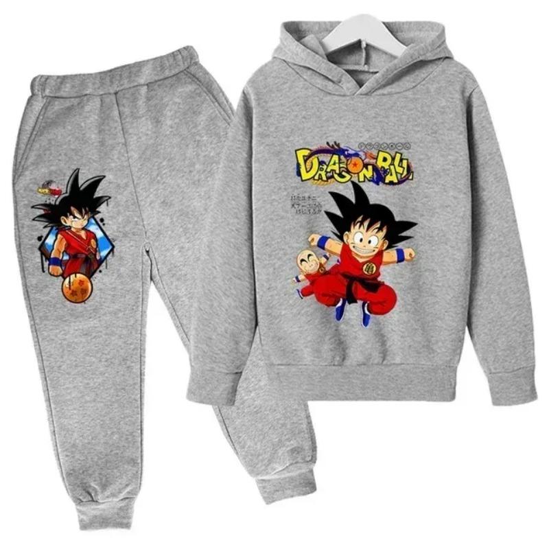 2025 Аниме Dragon Ball Z Толстовка 2-14 лет Детские толстовки Аниме Одежда Goku Толстовка Мальчики Девочки Толстовка Детский размер 100-160 см