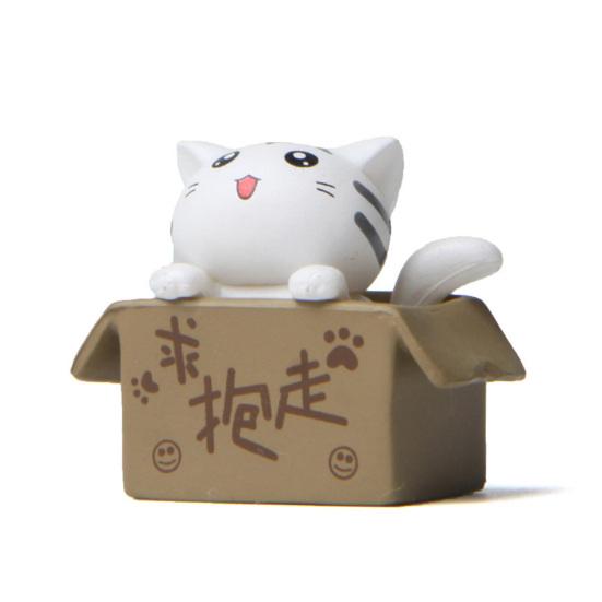 Прекрасная твердая модель картонной коробки кот орнамент мультяшная коробка котенок подарок на день рождения