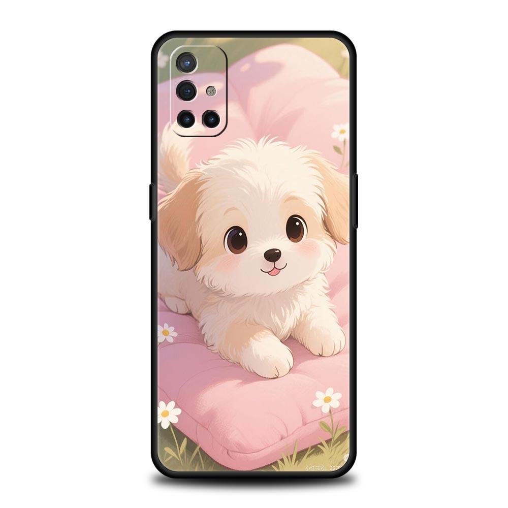 Phone Case For Oneplus 13R 13 12 10T 11 R10 Nord N100 N200 N10 9 9R CE 2 3 Z Pro Lite 5G Soft TPU Cover Cute Little Dog Fundas