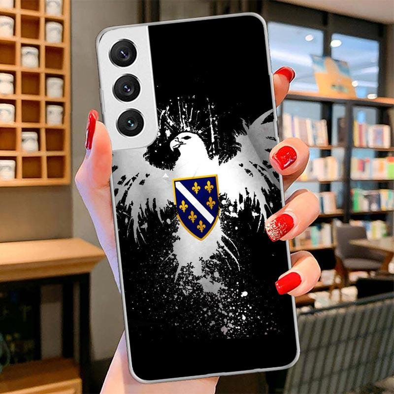 Bosnia And Herzegovina Flag Cover Phone Case For Samsung Galaxy S26 S25 Edge S24 Ultra S23 S22 Plus S21 S20 FE Soft Fundas Shell