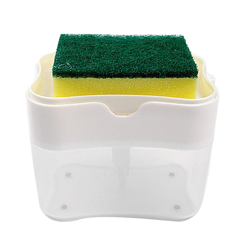 Push Soap Dispenser Plastic Labor Saving Push Down Dish Soap Dispenser for Hand Washing Kitchen Sink