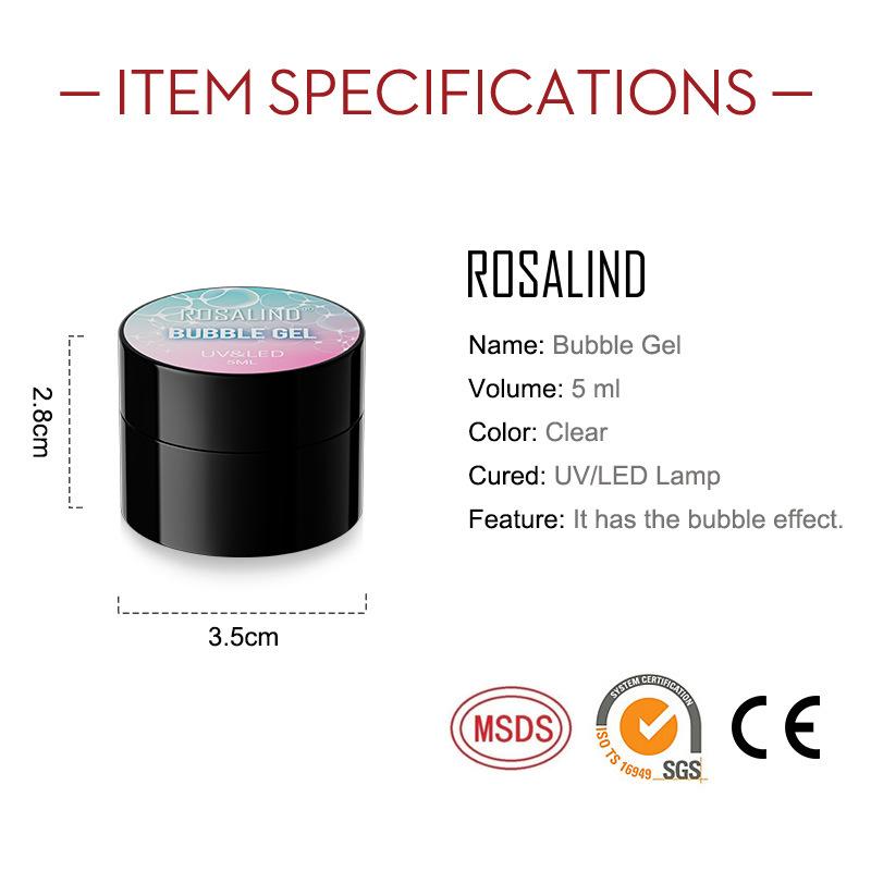 Клей-пузырьки Rosalind Jelly, японский клей-пузырьки для ногтей, клей-пузырьки для фототерапии Mermaid, клей-растение Barbie