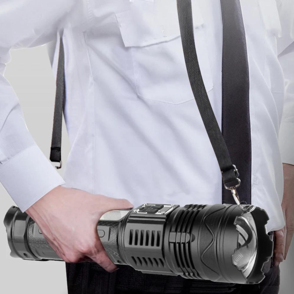 НОВЫЙ 10000LM светодиодный фонарь высокой мощности со встроенным аккумулятором 6000 мАч тактический фонарь аварийный прожектор самый мощный фонарь