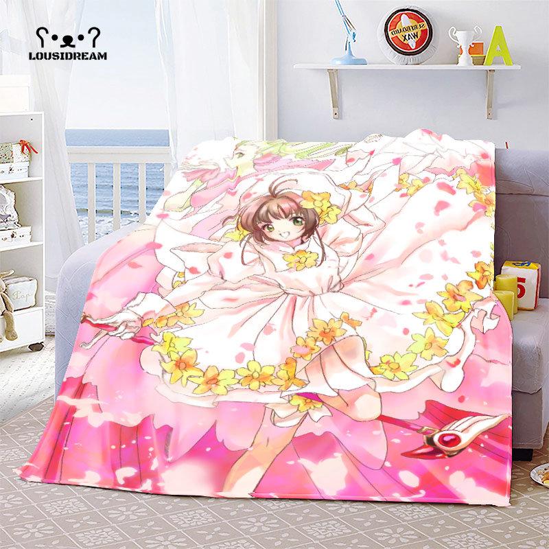 Cardcaptor Sakura аниме Kawaii Girl пледы одеяло спальня диван чехол тонкое покрывало Рождественский подарок Navidad домашний декор комнаты