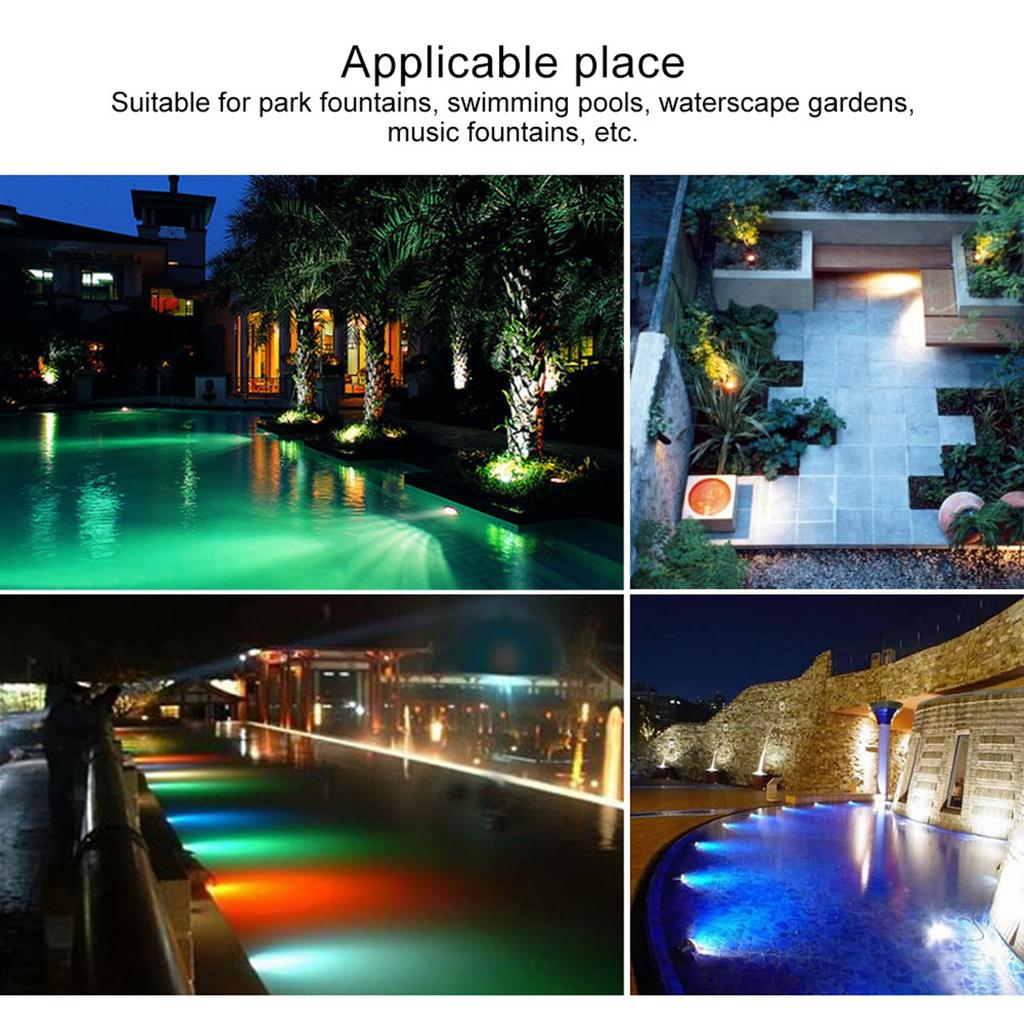 AC12V 35W 468 LED RGB Underwater Swimming Pool Light Multicolor Changing with Remote Control