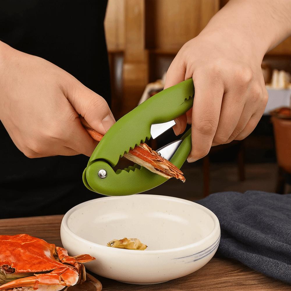 9pcs/set Efficient Lobster Cracker Plastic Crab Claws Sheller Crab Peel Tool Lobster Clamp Seafood