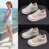 Маленькие белые туфли женские на платформе, увеличивающие рост, повседневные туфли, осень, новые, кожаные, дышащие, квартальные кеды