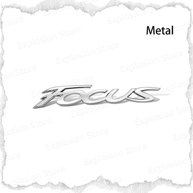 HDC3 Car Decor 3D ABS/Metal Car Letter Rear Bumper Trunk Decals Emblem Sticker For Ford Focus Logo MK1 MK2 MK3 MK4 Fiesta Ranger
