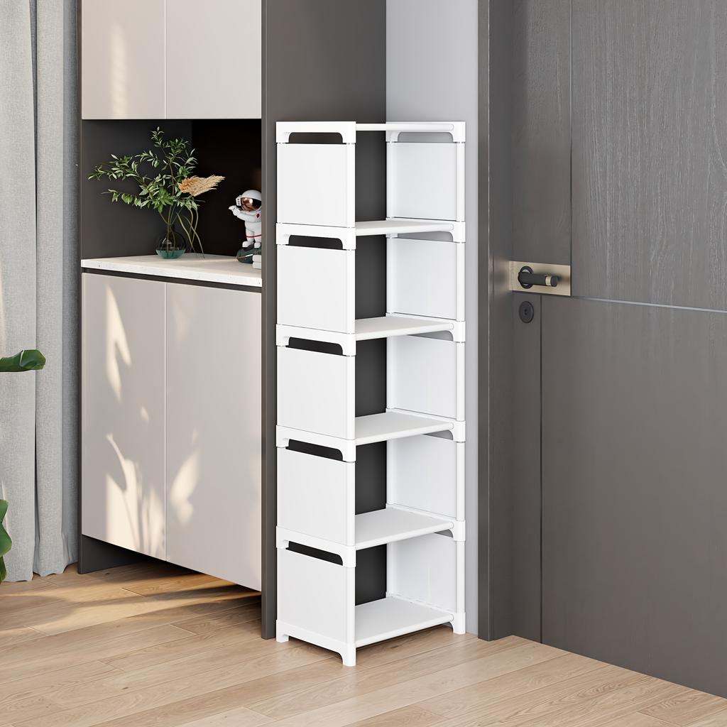 Adjustable 6/8 Tier Metal Shoe Rack - Portable Entryway Storage Shelf, Suitable for Dorm and Home, Multi-Layer Sneakers & Footwear Storage Solution