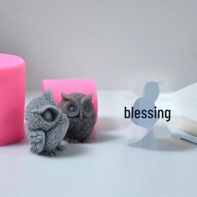 Силиконовая форма «Сова» для свечей, мыла, ароматерапии, помадки и шоколада