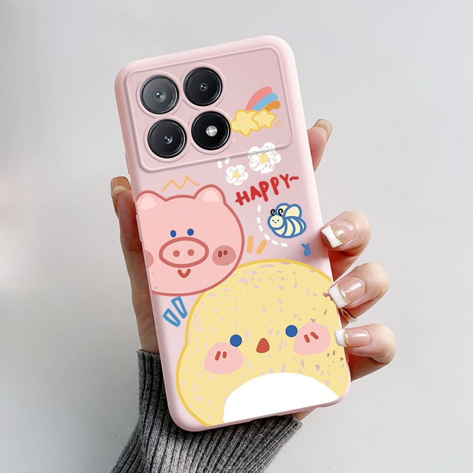 Для Xiaomi Poco X6 Pro Чехол Стильный Расписной Силиконовый Бампер Ударопрочный Чехлы для Телефона Чехол Coque Для Xiaomi Poco X6 Pro 5G Fundas