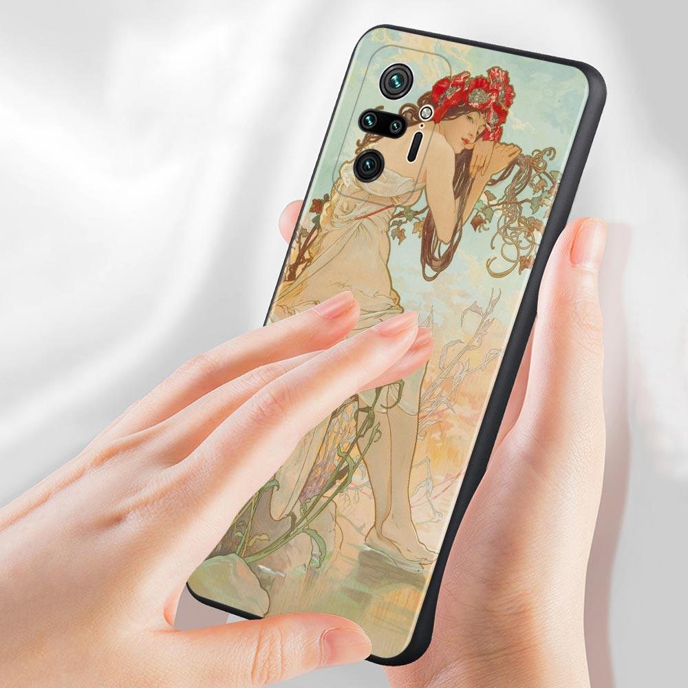 Чехол для Xiaomi Redmi Note 11 9 8 10 Pro 9s 8t 7 10pro Max, чехол для Redmi 11 9 9c 9a 8 8a 7 7a, художественный постер Альфонс Муха тонкий