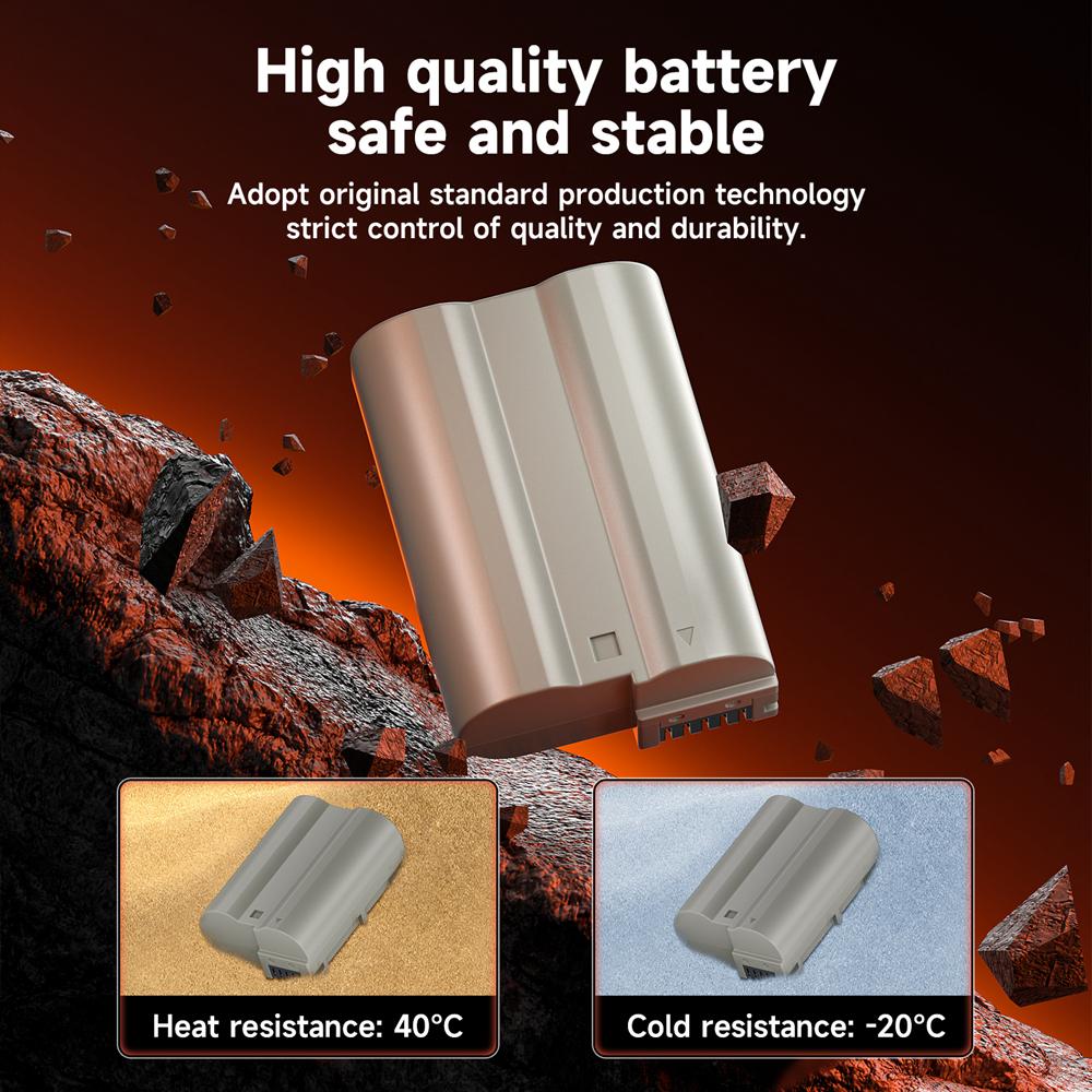 2450 мАч EN EL15 EN-EL15 для камеры Nikon, аккумулятор en el15 USB EN-EL15B, аккумулятор для Nikon D500 D610 D750 D7000 D7200 D7500 D600 Z5