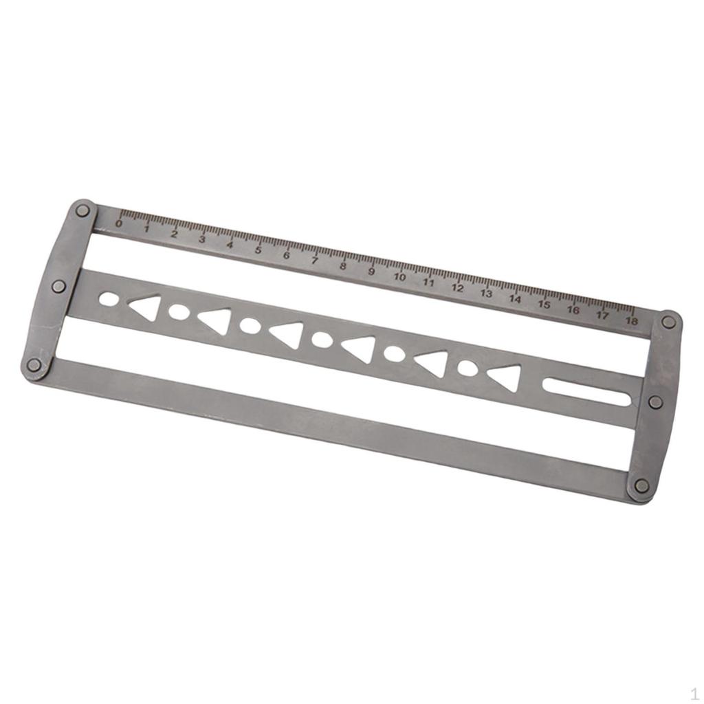 Belt Positioning Auxiliary Ruler End Tool Leatherwork Handcraft DIY Cutting Punch Hole