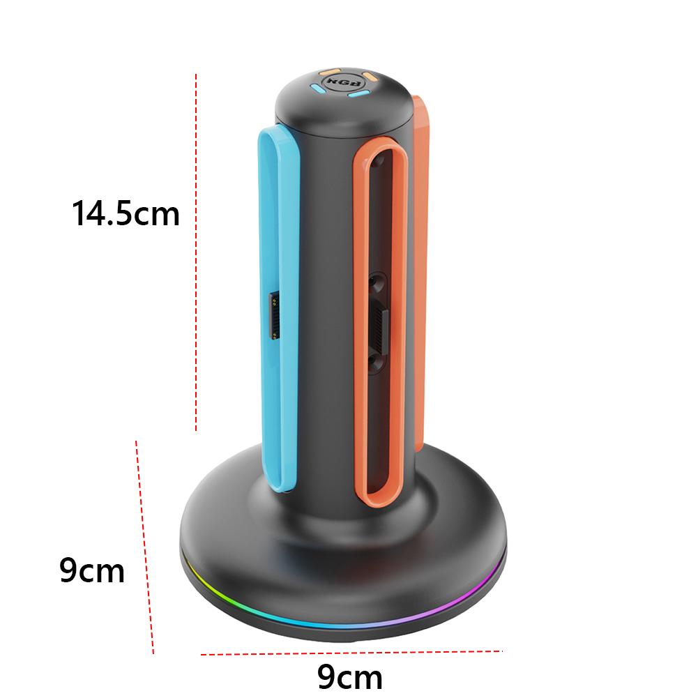 Charging Dock for Switch2 Joy-Con Magnetic Controller Charger 4 in 1 Gamepad Charging Grip Station for Nintendo Accessories