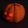 LED Pumpkin Light Halloween Jack-O'-Lantern Flickering Tea Light Inside Orange Pumpkin for Mantel Fall Festival Decoration