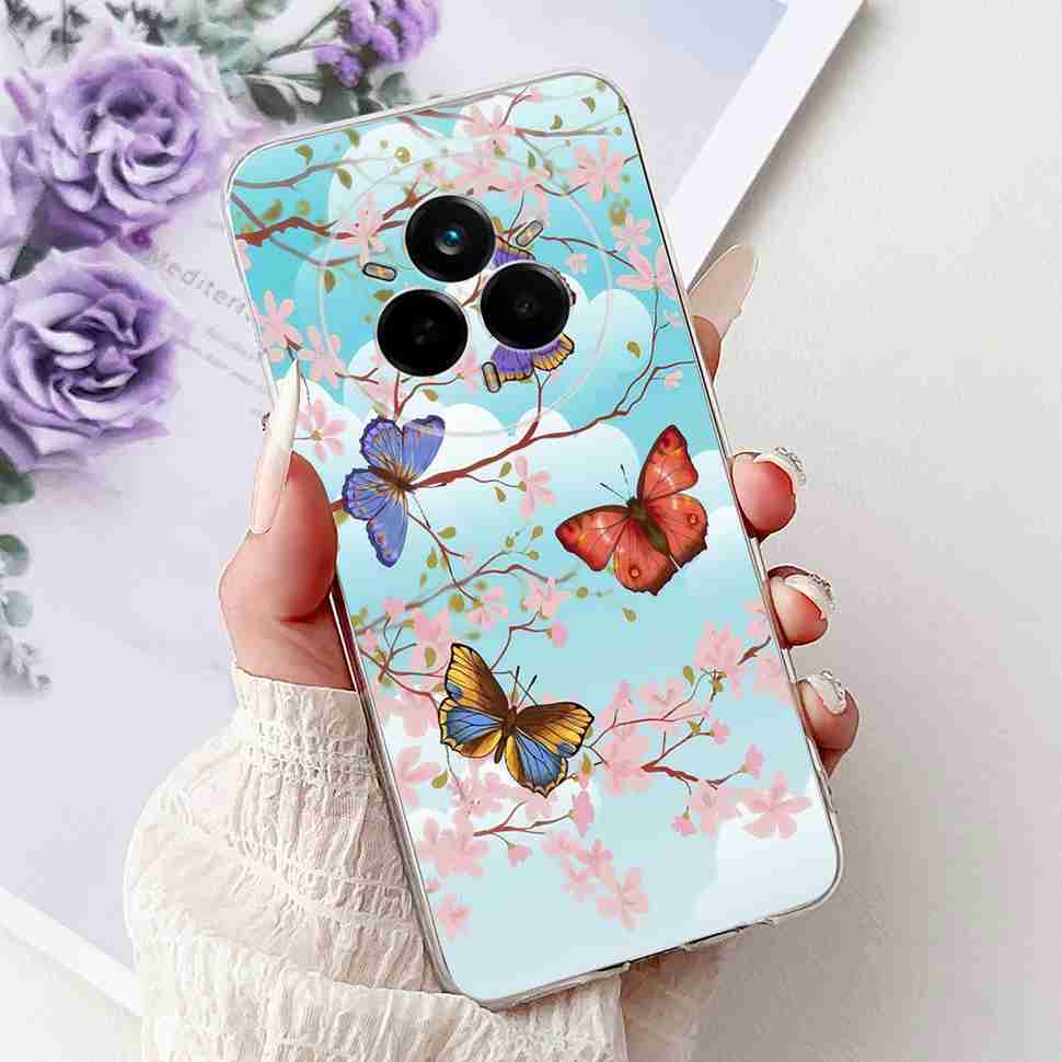 Чехол для Realme 14 Pro 5G RMX5056 Новый модный стиль Мягкий силиконовый чехол из ТПУ для Realme 14Pro+ 14Pro Plus 5G RMX5051 Защитный корпус-бампер