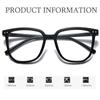 Anti Blue Light Anti Radiation Myopia Eyeglasses Trendy Near Sight Eyewear Eye Protection Flat Light Mirror 0-1.0-1.5-2.0 To-6.0