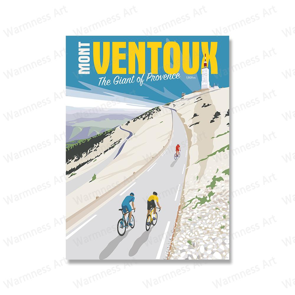 Мир города велосипедные гонки Велоспорт высоко в горах настенная живопись на холсте печать велосипедный спортивный постер фотографии для гостиной