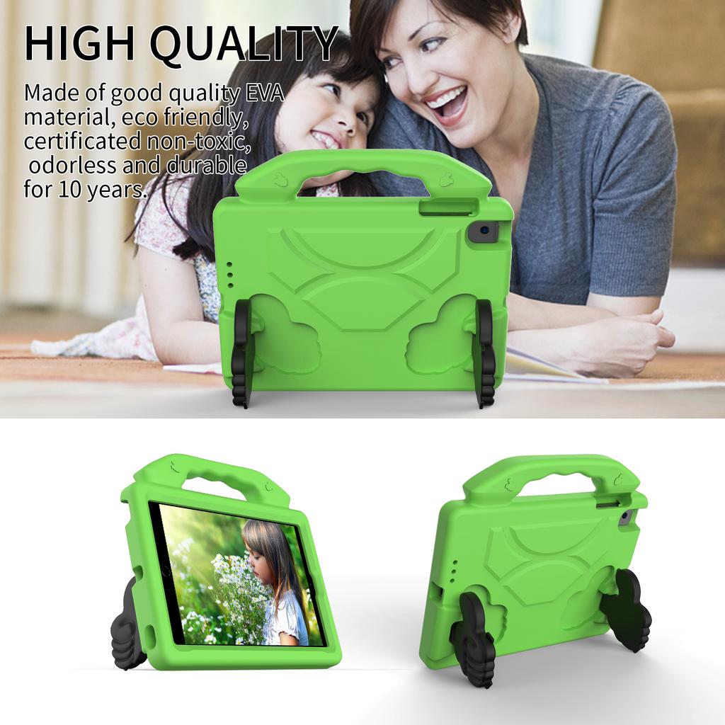 Kids Case for iPad 9.7 6th 5th Pro 9.7 inch Air 2 1 Shockproof Cover for iPad 2 3 4 5 6 mini 7 6 5 4 3 2 1 EVA Thumbs Up Bracket