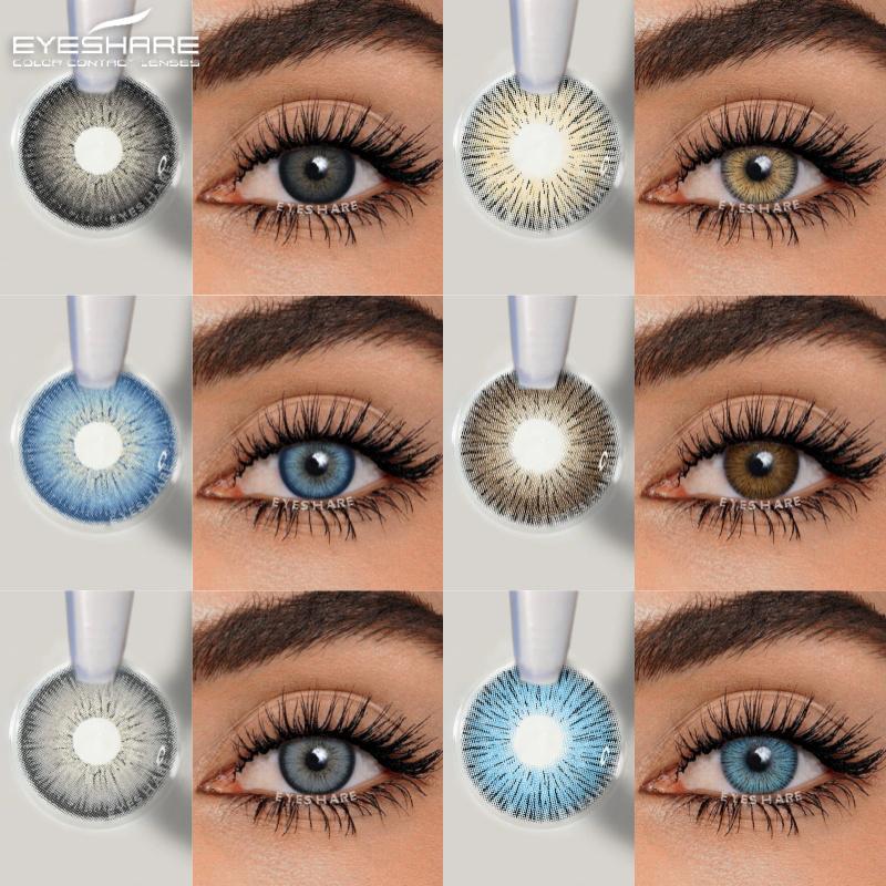 1 Pair Colored Contact Lenses Natural Look Gray Eye Lenses Brown Contacts Blue Lenses Green Eye Contacts Color Eye Lens