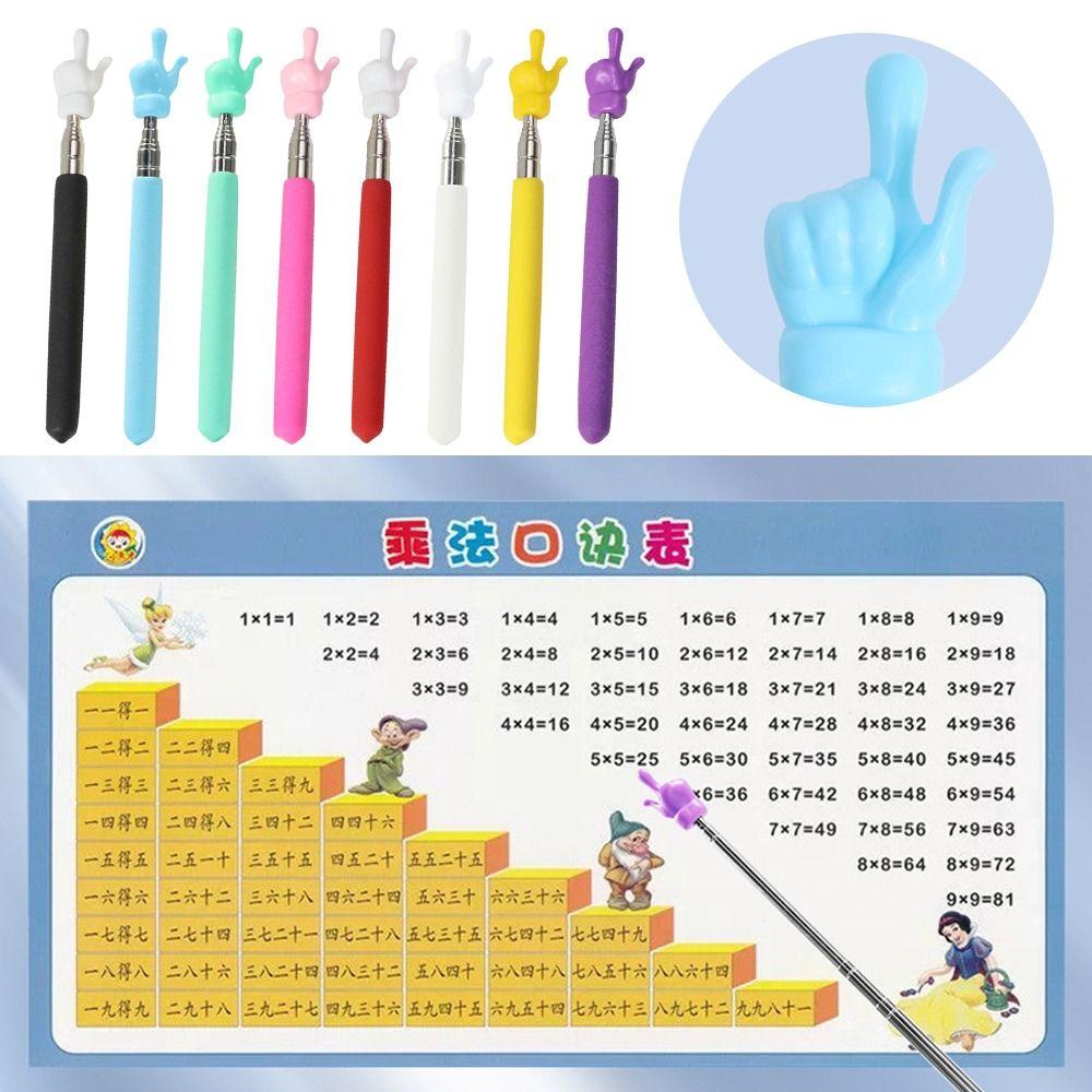 Стальные учебные принадлежности Палочки для чтения с пальцев Указатель для белой доски Обучающая палочка Ручной презентер