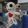 New Voodoo Dolls Decorate Creepy Woolen Knitted Doll Halloween Ghost Cursed Doll Cosplay Party Hangings Witch Props Gift