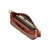 COACH crossbody bag Chaise 27 classic presbyopic color block turn-lock zipper coated canvas and calfskin shoulder large size women's brown and rose