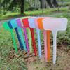 10Pcs/Set Plant Labels Waterproof Insert Design Solid Color T-Shape Plastic Plant Tags for Gardening