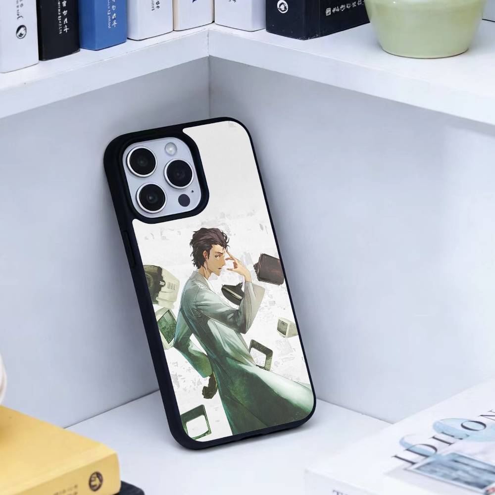 Чехол для телефона T-Rintaro Okabe STEINS DATE Для iPhone 17, 16, 15, 14, 13 Plus, Pro Max Магнитный Для Magsafe Беспроводной Зарядки