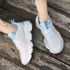 Ladies Sneakers Women's Mesh Flats Shoes Woman Lace Up Breathable Casual Female Shoe Comfort Candy Color Solid Ladies Plus Size