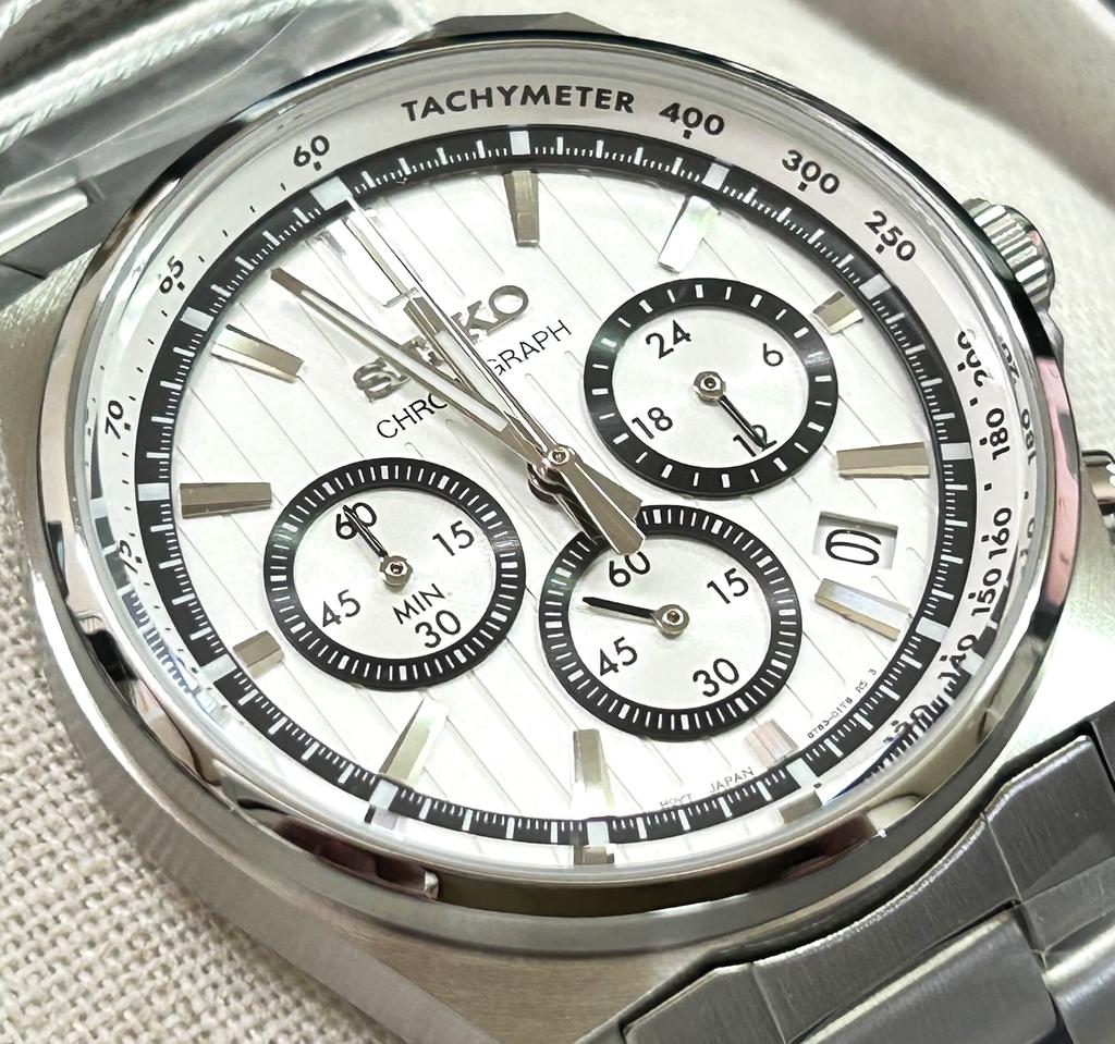 SEIKO SELECTION Мужские кварцевые часы-хронограф SBTR031, стильный серебристый циферблат, водозащита 10 Бар, прецизионный тахиметр, нержавеющая сталь, Япония