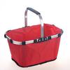 Foldable Shopping Basket Large Capacity Waterproof Aluminium Handle Design Shopping Basket with Side Pockets Picnic Basket