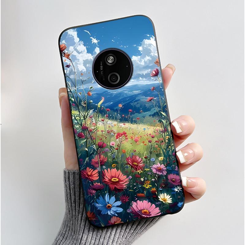 Чехол для Nokia 125 110 4G 2024 HMD 110 Чехол Эстетичный Роскошный Милый Крутой Для Мальчиков Девочек Мягкий Силикон Черный Матовый Крышка-Оболочка для Телефона