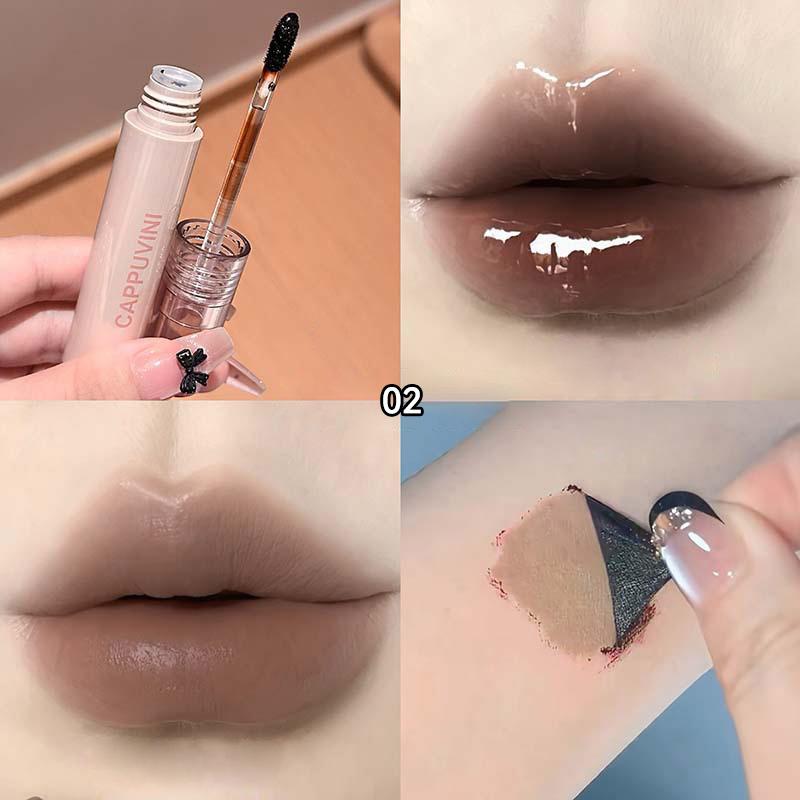 CAPPUVINI natural tear lip gloss, natural is not easy to fall, full and natural , natural makeup tear lip glaze