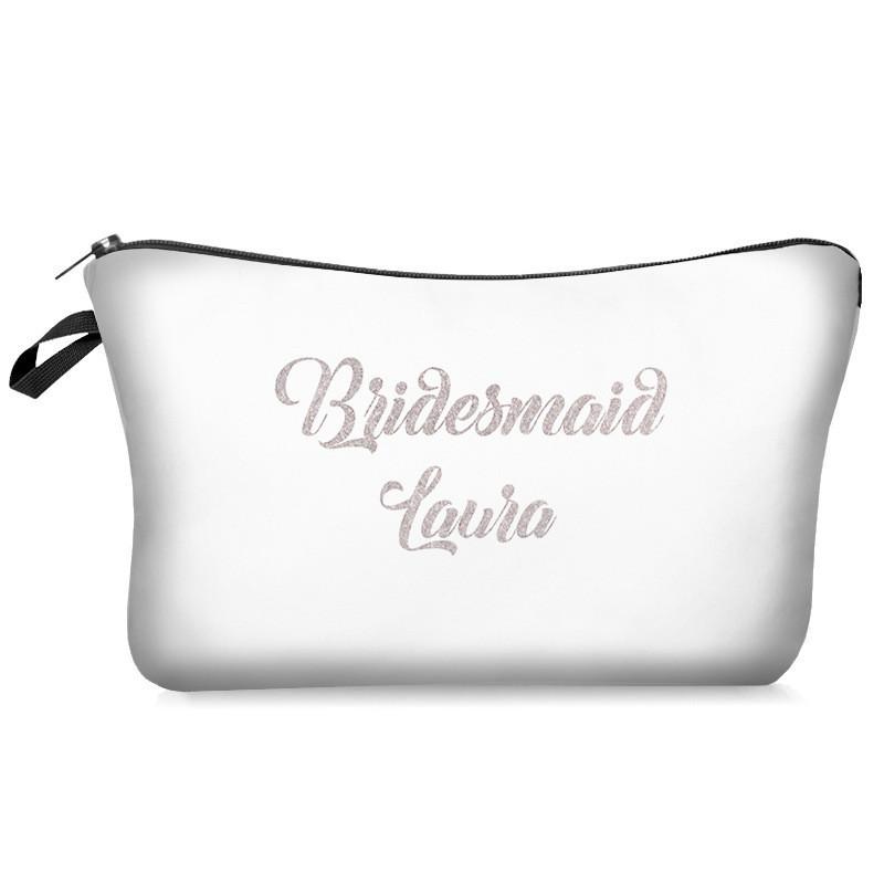 Waterproof And Wear-resistant Cross-border Bride Cosmetic Bag Ladies Floral Clutch Travel Makeup Bag Storage Bag