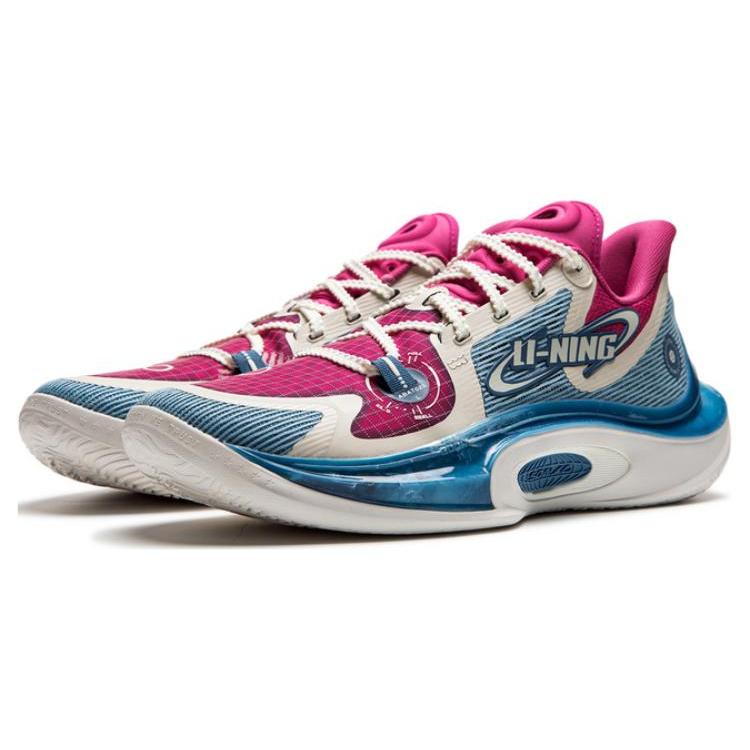 Li Ning SONIC 11 Astro S2 Плоская Текстиль, Синтетическая Кожа Амортизация Скользкая Износостойкая Низкий верх ABAT021-7