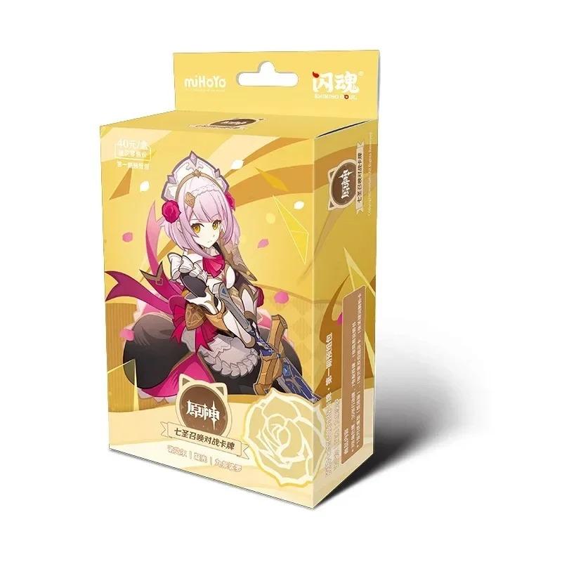 Official Genuine Genshin Impact Summoning Battle Card Game Character Hu Tao Zhongli Peripheral Gift Toy Card Box