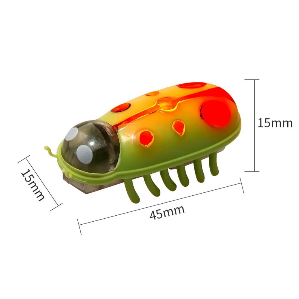 Мини-электрическая игрушка для домашних животных, собак и кошек, интерактивная, милая, божья коровка, жук, игрушки для кошек в форме животных, ходячие насекомые, принадлежности для игр с кошками