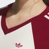 adidas Женская футболка с рукавом реглан Originals, цвет слоновой кости/бордовый, KE6163